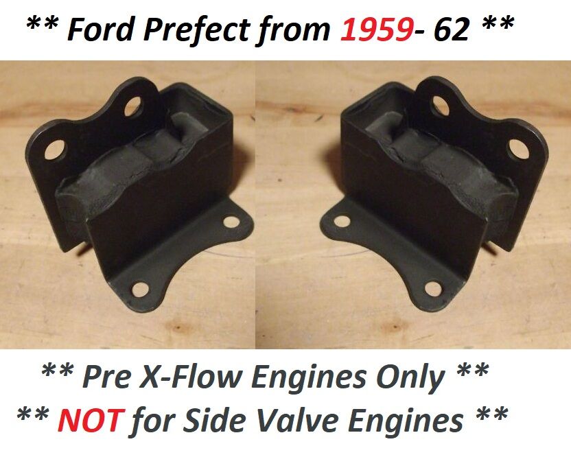 FRONT ENGINE MOUNTS x2 (Ford Prefect 107e & 108e) (*Pre X-Flow*) (*From 1959- 61*) 