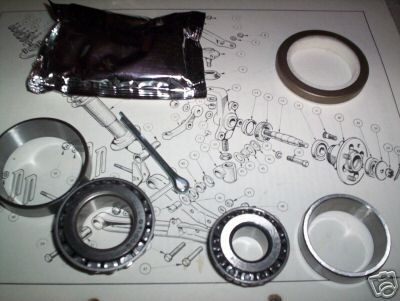 FRONT WHEEL HUB BEARING KIT x1 (Triumph TR4a TR5 TR6) (1965- 76)