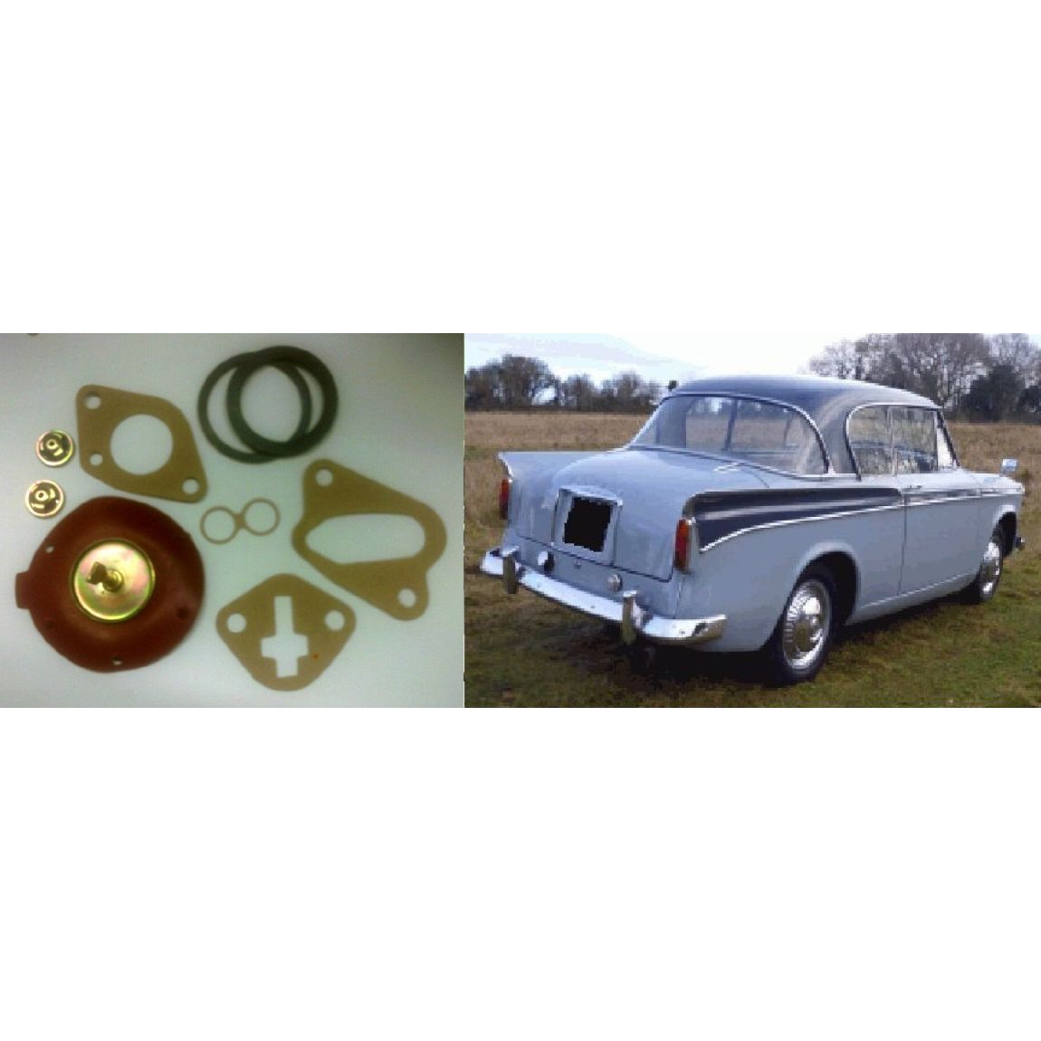 FUEL PUMP DIAPHRAGM REPAIR KIT (Sunbeam Rapier) (Ser.12345 & H120) (1956- 76) 