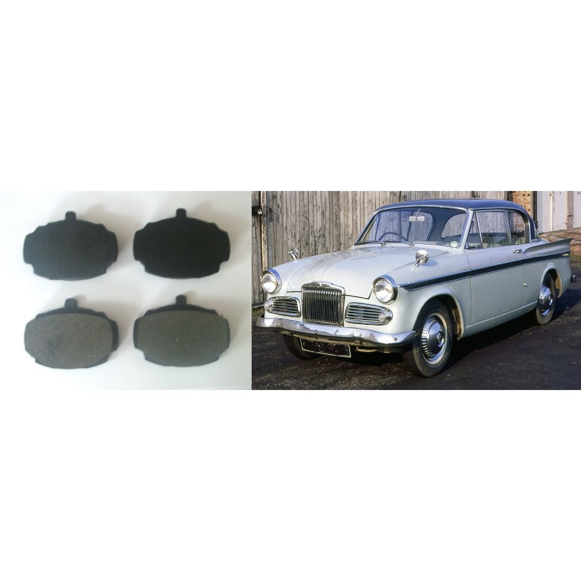 FRONT BRAKE PADS SET (Sunbeam Rapier) (Ser. 3, 3a, 4 & 5) (**1959- 67 Only**)