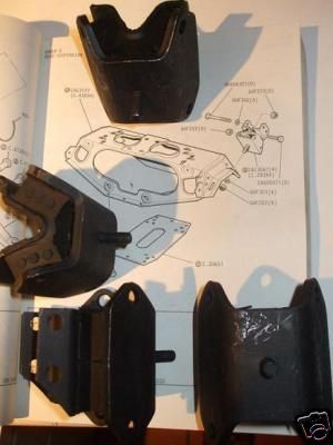 REAR SUBFRAME (CRADLE MOUNTS) x4 (Jaguar S Type) (1963- 68)