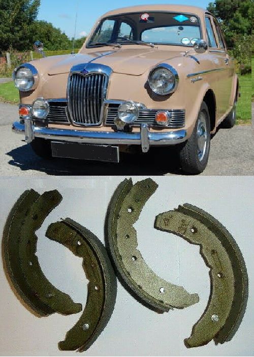 FRONT BRAKE SHOES SET (Riley 1.5 Saloon) (1958- 65)