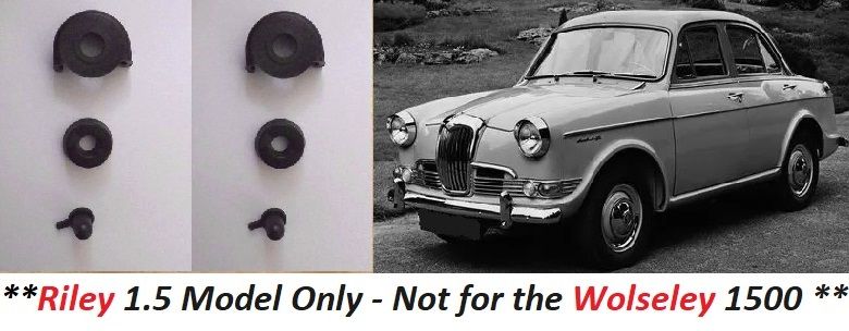 REAR BRAKE WHEEL CYLINDER REPAIR SEALS KITS x2 (Riley 1.5 Saloon) (1958- 65) 
