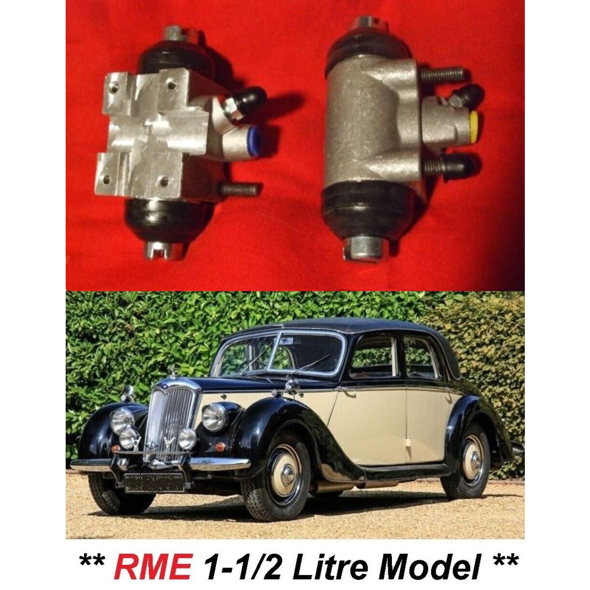 REAR BRAKE WHEEL CYLINDERS x2 (Riley RME 1-1/2 Litre) (1952- 55)
