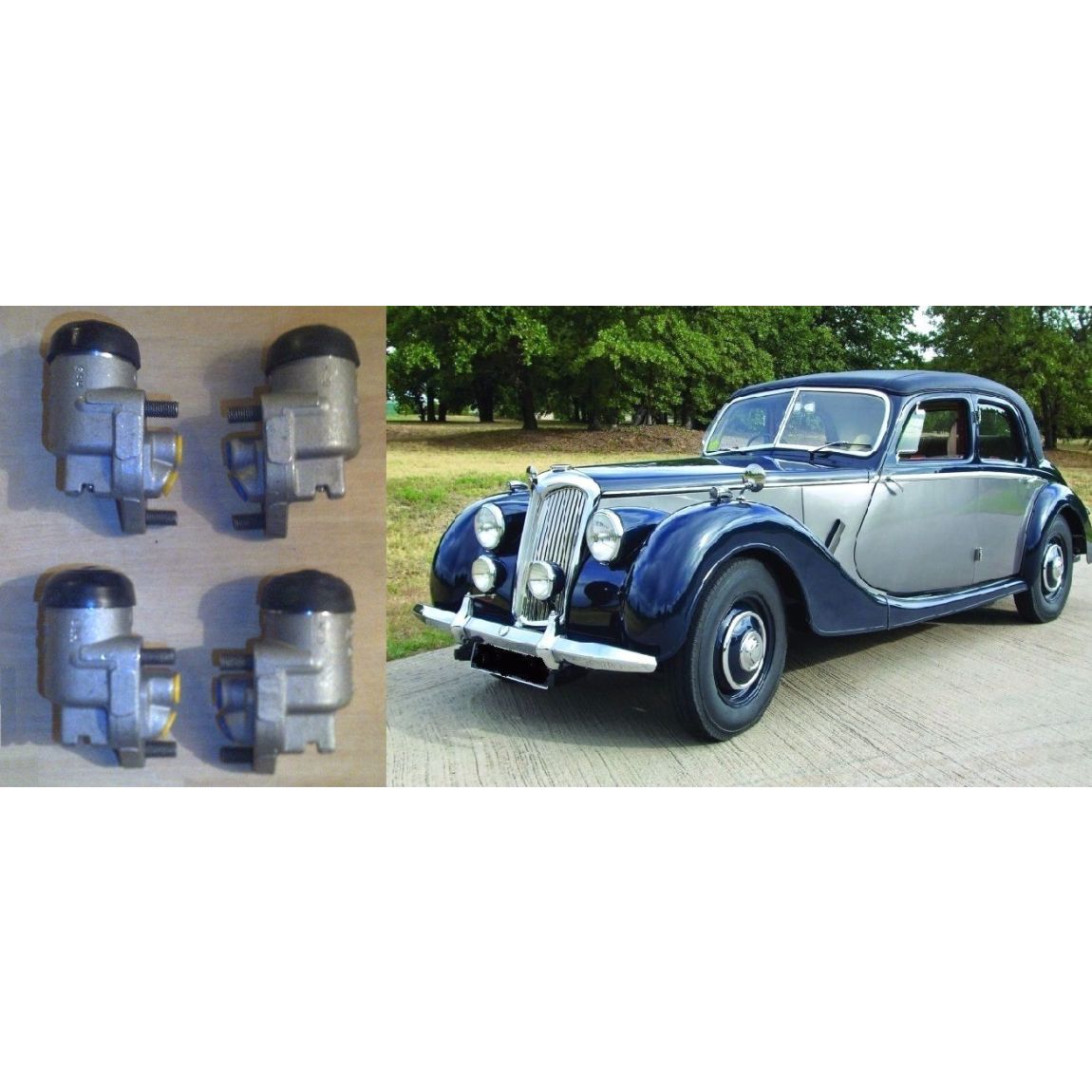 FRONT BRAKE WHEEL CYLINDERS x4 (Riley RMF 2.5) (1952- 53)