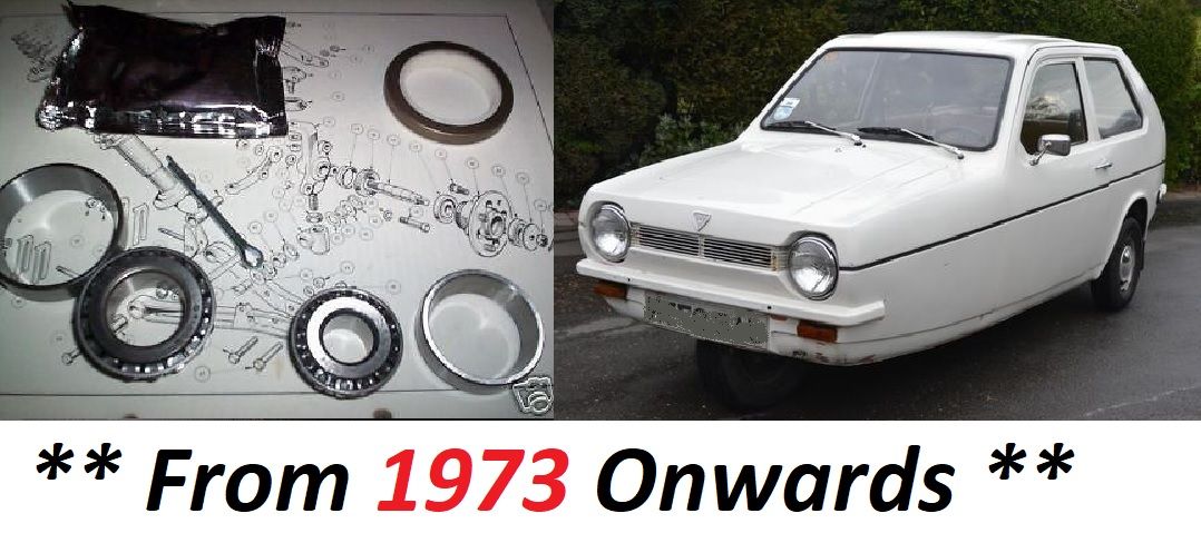 FRONT WHEEL HUB BEARING KIT x1 (Reliant Robin & Rialto) (**From 1973- **)