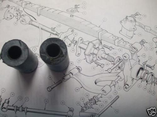 ROTOFLEX INNER WISHBONE BUSHES x2 (Triumph GT6)