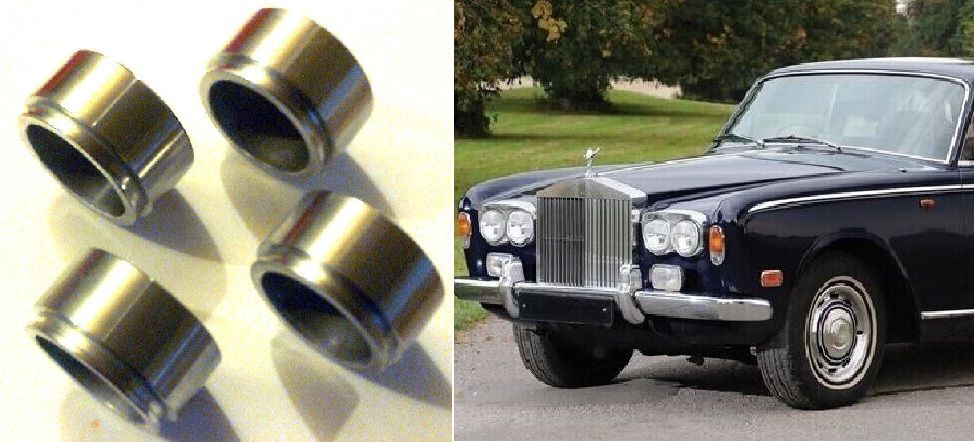 FRONT BRAKE CALIPER PISTONS x4 (Rolls Royce Silver Shadow) (1965- 80)