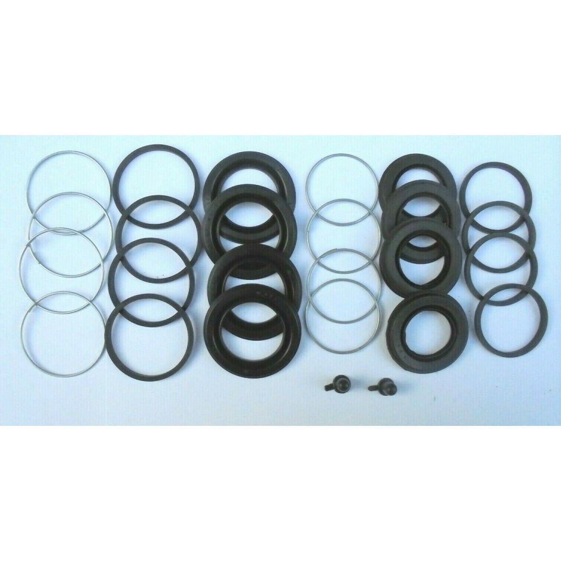 REAR BRAKE CALIPER REPAIR SEALS KITS x2 (Rolls Royce Corniche) (1971- 75 Only)