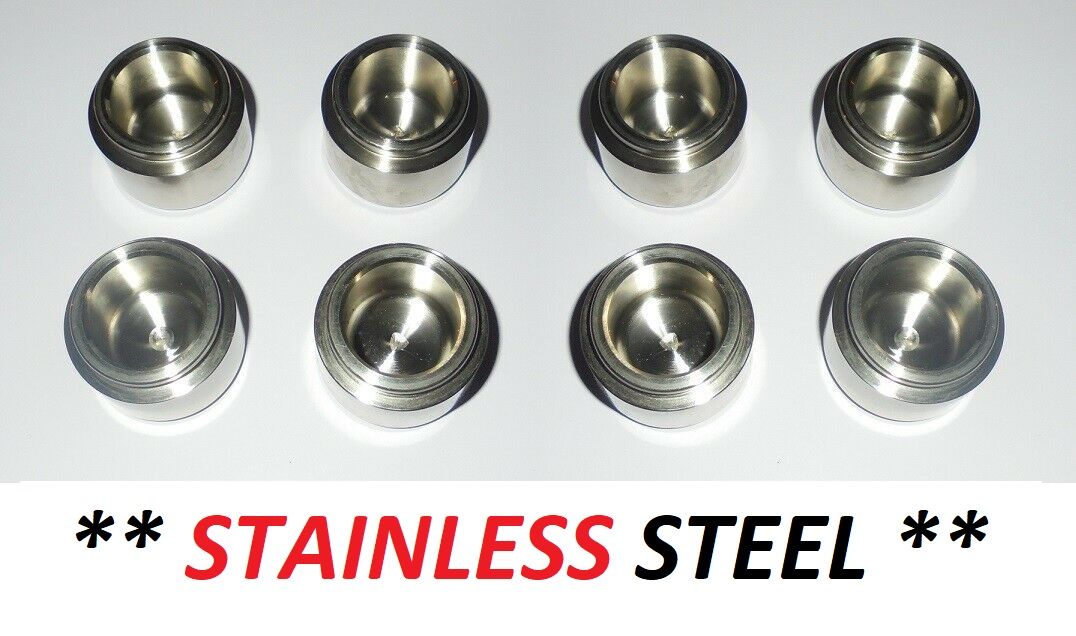 REAR BRAKE CALIPER PISTONS x8 (** STAINLESS STEEL **) (Rolls Royce Silver Shadow) (From Jun 75- 80)
