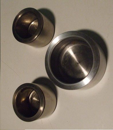 FRONT BRAKE CALIPER PISTONS x3 (Jaguar E Type) (Ser.2 Only) (1968-71)