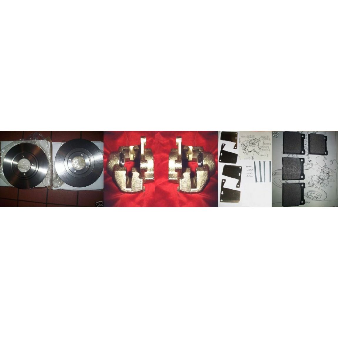 FRONT BRAKE CALIPERS / DISCS / PADS & FITTING KIT (Lotus Europa) (1966- 75)