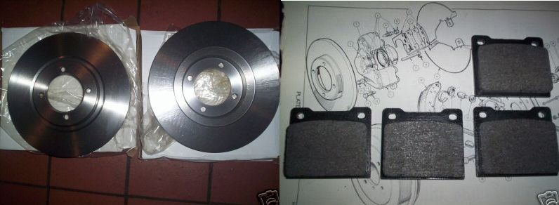 FRONT BRAKE DISCS & PADS (Lotus Europa) (1966- 75)