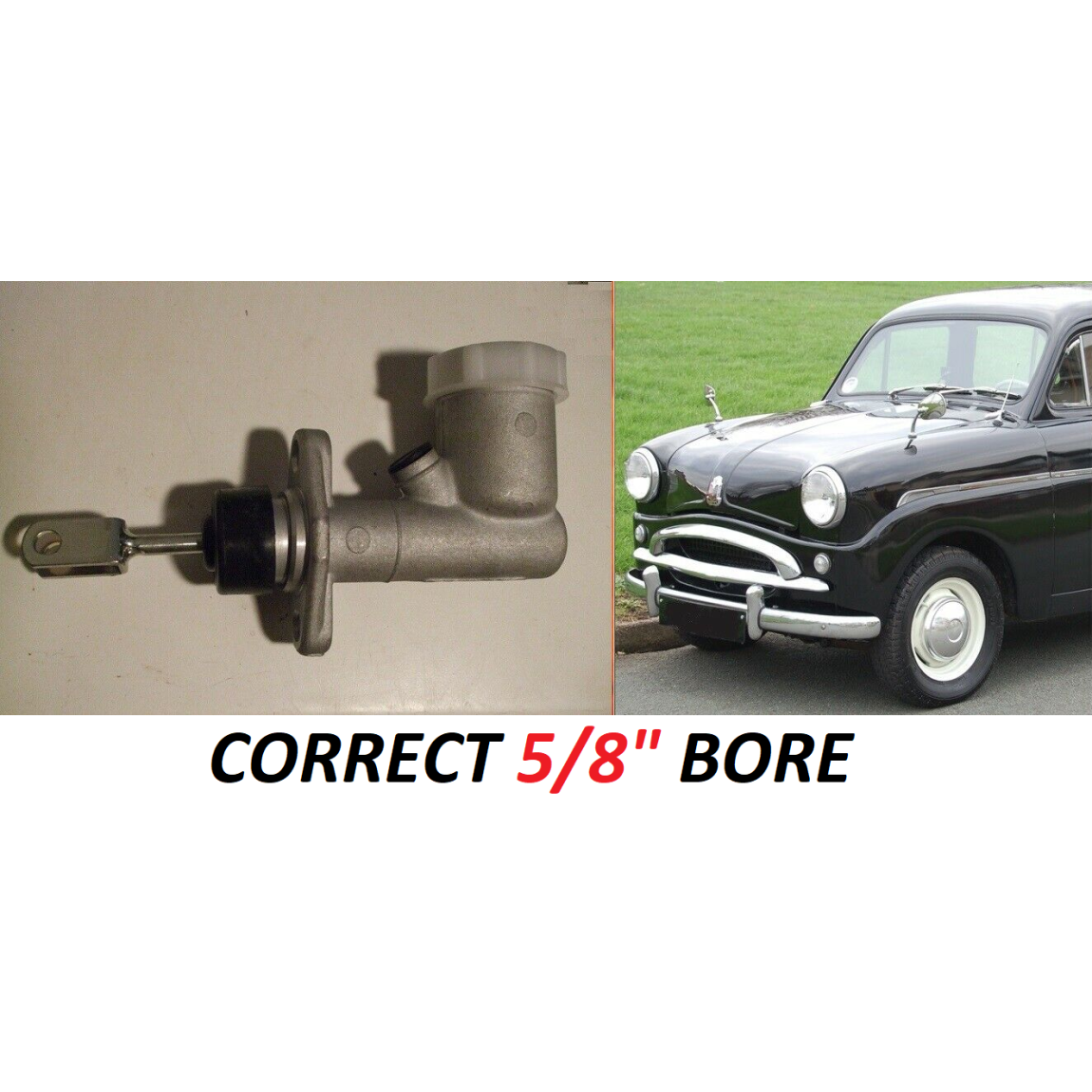 BRAKE or CLUTCH MASTER CYLINDER x1 (Standard 8, 10 & Pennant) (1953- 59)