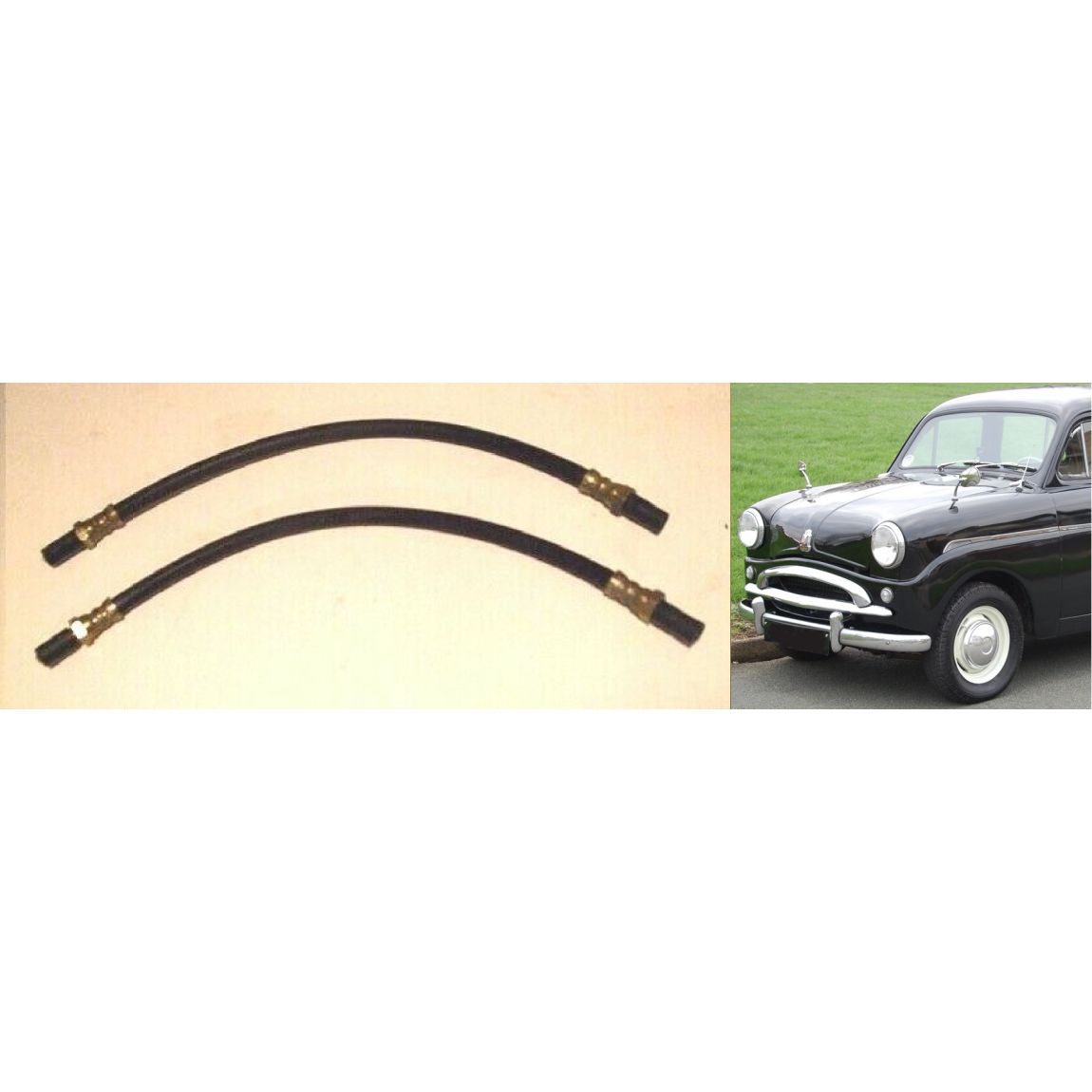 FRONT BRAKE HOSES x2 (Standard 8, 10, Pennant & Companion) (1953- 60)