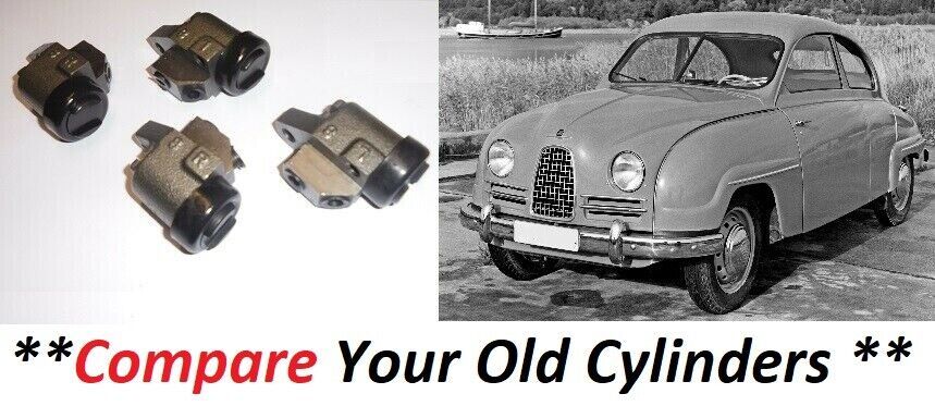 FRONT BRAKE WHEEL CYLINDERS x4 (Saab 95 96) (Two Stroke) (*1959- 67 Aprox*) 
