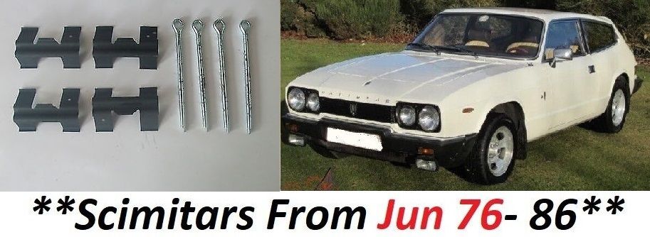 FRONT BRAKE PAD FITTING KIT - PINS & SHIMS (Reliant Scimitar) (**From Jun 76- 90**)