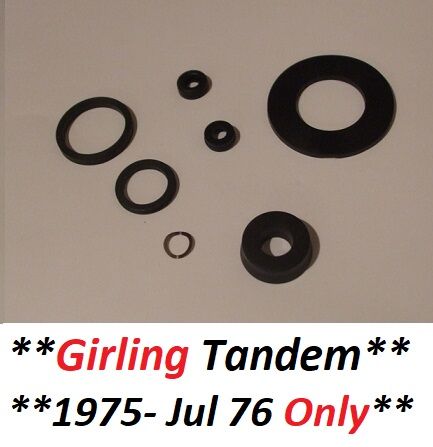 BRAKE MASTER CYLINDER REPAIR SEALS KIT (Reliant Scimitar 3.0) (SE6) (** Girling Tandem Brakes **) (1975- Jul 76 Only)