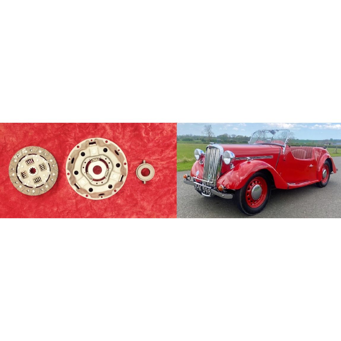 CLUTCH KIT (Singer 9 & 10) (Saloon & Roadster) (1939- 53)  