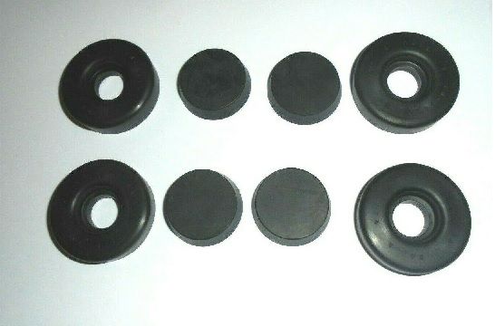 REAR BRAKE WHEEL CYLINDER REPAIR SEALS KITS x2 (Triumph Roadster) (1800 & 2000) (1945- 50) 