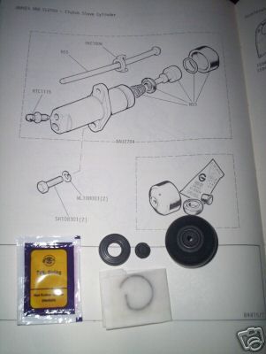 CLUTCH SLAVE CYLINDER REPAIR SEALS KIT (Austin A40, A50 & A55 Cambridge) (1954- 61)  