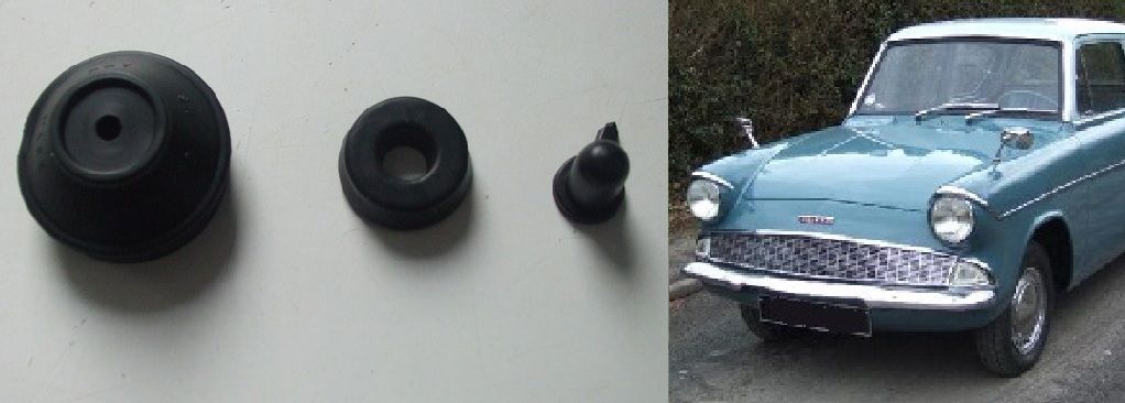CLUTCH SLAVE CYLINDER REPAIR SEALS KIT (Ford Anglia 105e) (1959- 68)