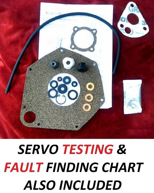 BRAKE SERVO REPAIR SEALS KIT (Ford Escort Mk1) (RS1600, Mexico & Twin Cam) (1968- Jan 72 Only)