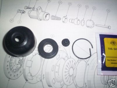 CLUTCH SLAVE CYLINDER REPAIR SEALS KIT (Triumph GT6) (1966- 74)