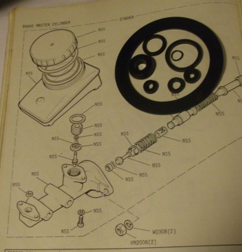 BRAKE MASTER CYLINDER REPAIR SEALS KIT (TVR Vixen & Tuscan) (1966- 73) 