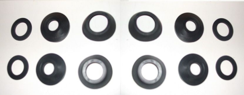REAR BRAKE CALIPER REPAIR SEALS KITS x2 (Jaguar E Type Ser.1) (3.8 & 4.2) (1961- 68)