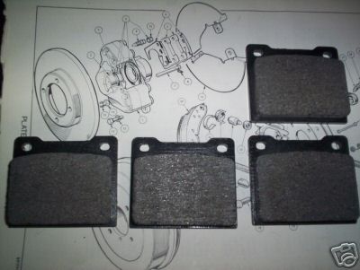 FRONT BRAKE PADS SET (Triumph Spitfire) (Mk3, MKIV & 1500) (**From 1967- 80**)