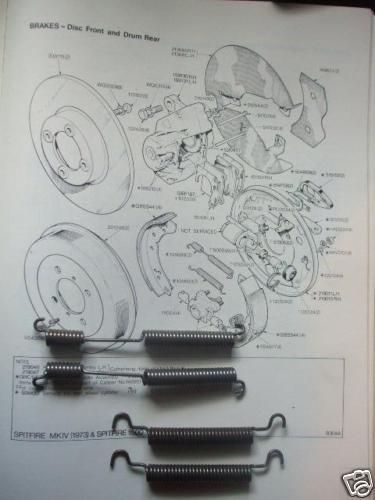 REAR BRAKE SHOE SPRINGS x4 (Austin Metropolitan) (1952- 61) 
