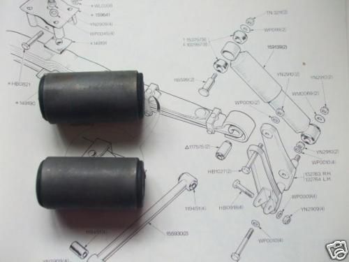 REAR SPRING EYE BUSHES x2 (Jaguar Mk1, Mk2 & Daimler V8 250 Saloon) (1955- 69) 
