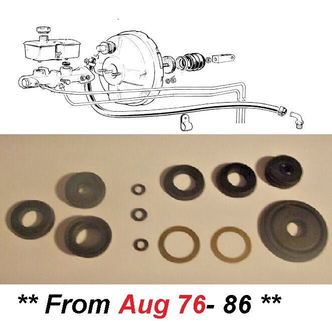 BRAKE MASTER CYLINDER REPAIR SEALS KIT (Reliant Scimitar) (SE6a, SE6b, SE8) (From Aug 76- 86)  (**Lockheed Tandem Brakes**) 
