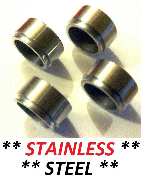 FRONT BRAKE CALIPER PISTONS x4 (** STAINLESS STEEL **) (Bentley T1 T2) (1966- 80)