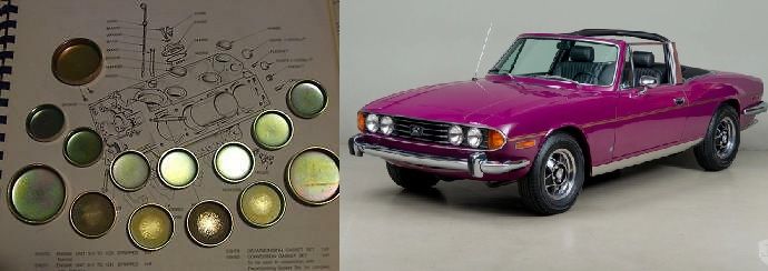 CORE PLUG ENGINE SET (Triumph Stag) (1970- 77) 