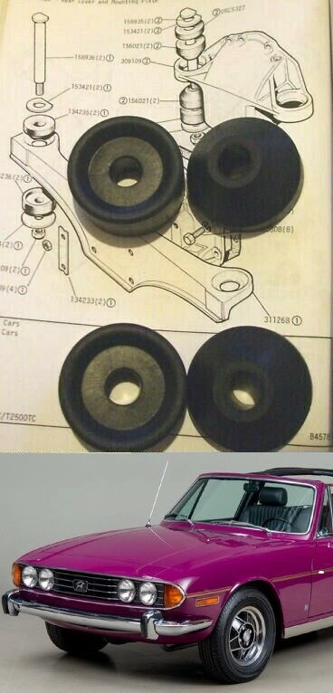 FRONT DIFFERENTIAL MOUNTS x4 (Triumph Stag) (1970- 77)