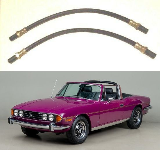 FRONT BRAKE HOSES x2 (Triumph Stag) (1970- 77)