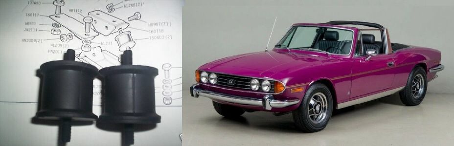 GEARBOX MOUNTS x2 (Triumph Stag) (1970- 77)