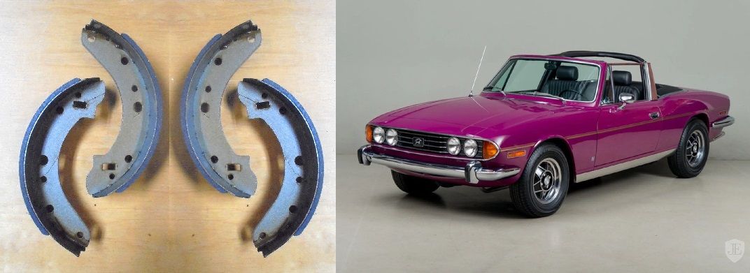 REAR BRAKE SHOES SET (Triumph Stag) (1970- 77)