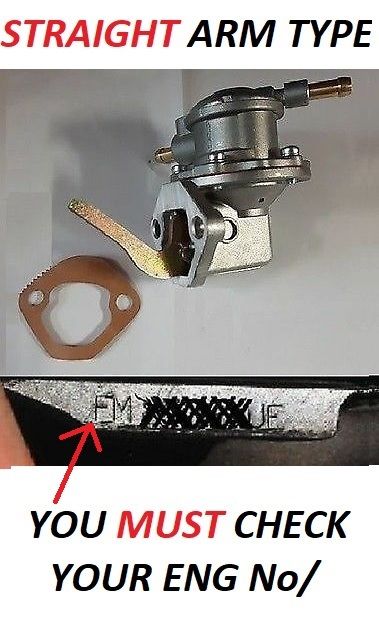 FUEL PUMP (Triumph 1500 Saloon) (FWD & Early RWD) (**Eng. No/ WB- YC54,883**) (** 1970- Mar 75 Only **)   