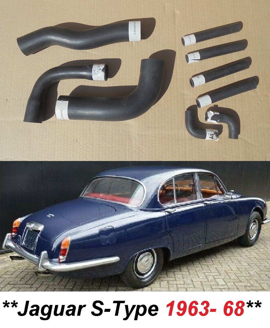 RADIATOR HEATER WATER HOSES KIT (Jaguar S Type) (3.4 & 3.8 Litre) (1963- 68)  