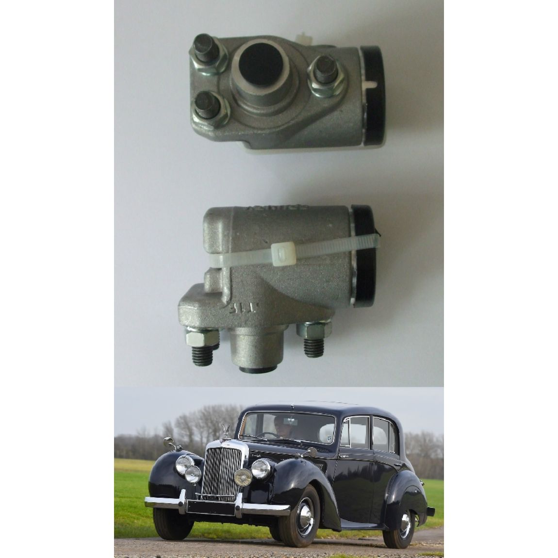 FRONT BRAKE WHEEL CYLINDERS x2 (Alvis TA21,  TC21, TC108) (1950- 58)  