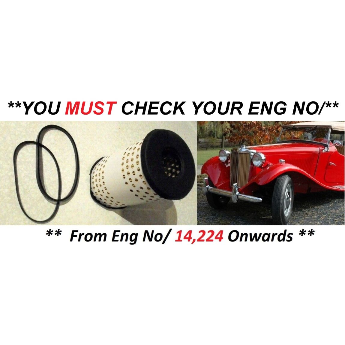OIL FILTER (MG TD & TF) (** See Eng No/ **) (1950- 55)  