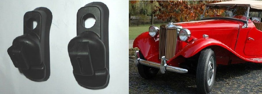 REAR WHEEL CYLINDER GAITERS x2 (MG TD & TF) (1950- 55)