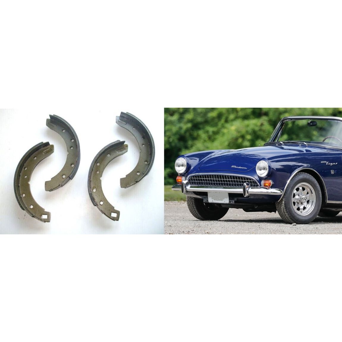 REAR BRAKE SHOES SET (Sunbeam Tiger) (1964- 68) 