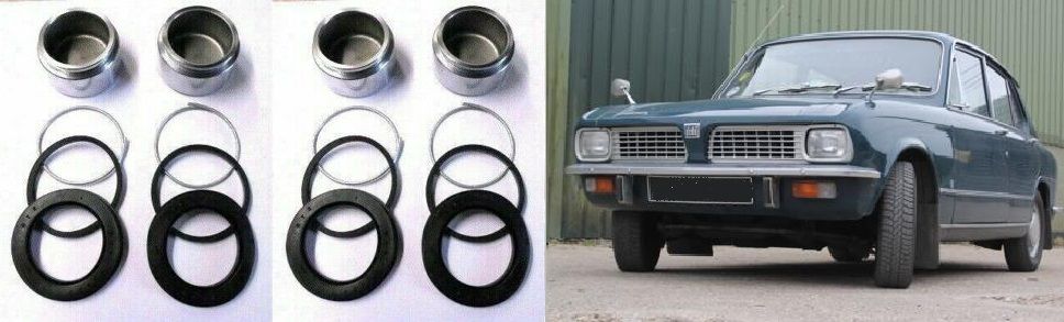 FRONT BRAKE CALIPER PISTONS & SEALS (Triumph Toledo) (1300 & 1500) (1970- 76)
