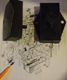 FRONT ENGINE MOUNTS x2 (Standard Vanguard) (Phase 3), Vignale, Ensign) (1955- 61)