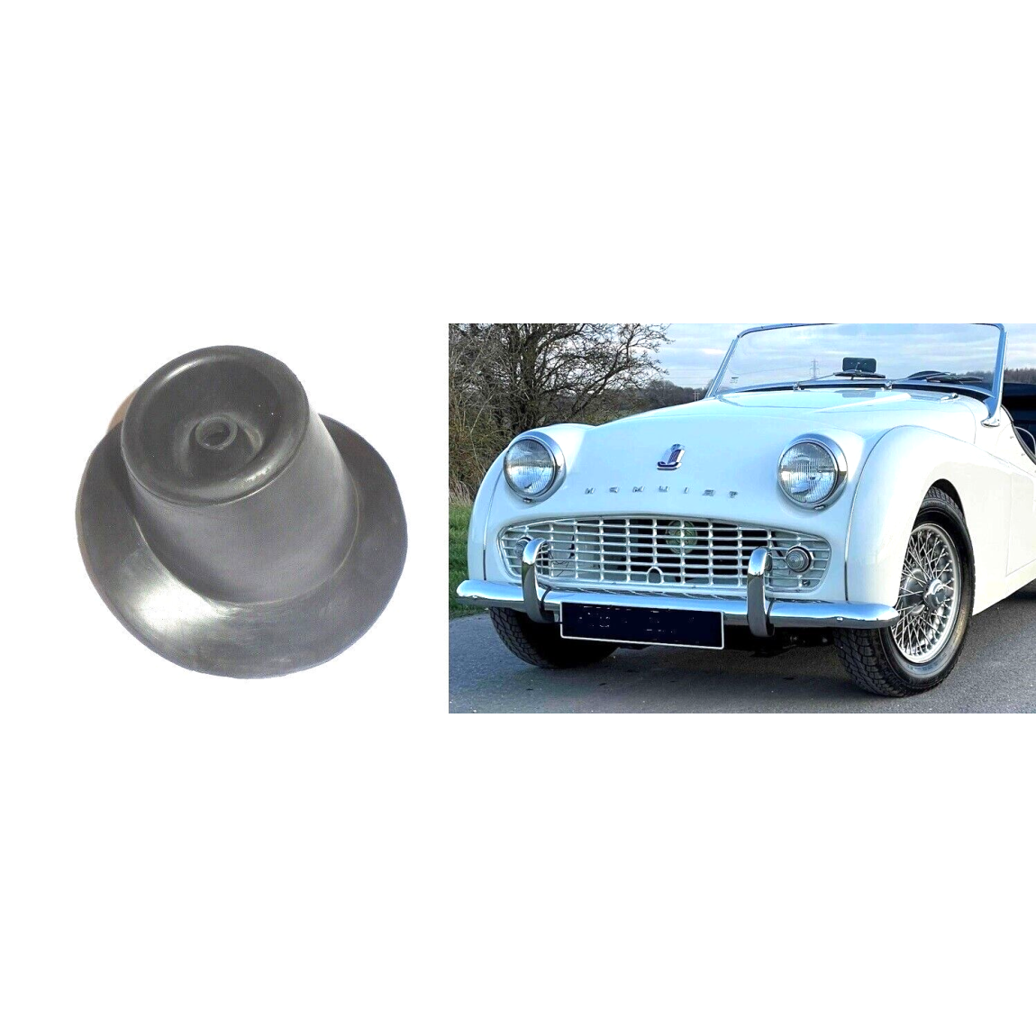 GEAR LEVER RUBBER GAITER BOOT (Triumph TR2, TR3, TR3a, TR3b) (1952- 62)