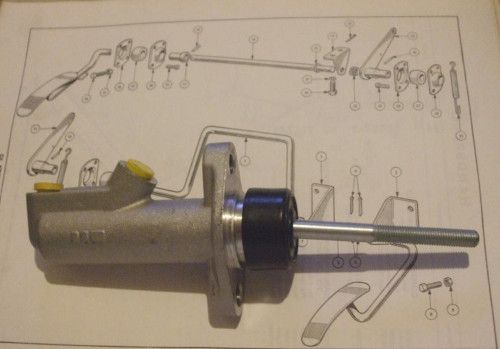 BRAKE / CLUTCH MASTER CYLINDER (Triumph TR3 TR3a TR3b) (** See Ch. No/**) (From 1957- 62)  